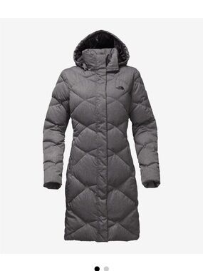 The North Face Women's Long Hooded Puffer Coat - Gray
